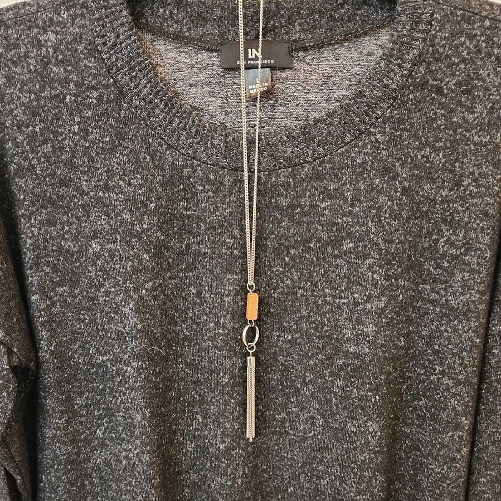 INC International Concepts Gray Sweater